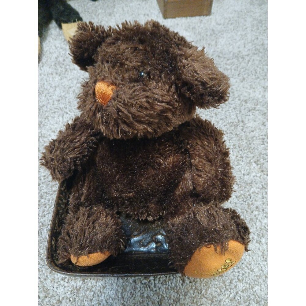 Reese's Pieces Hershey's 9" Plush Teddy Bear Chocolate Brown Collectible Toy